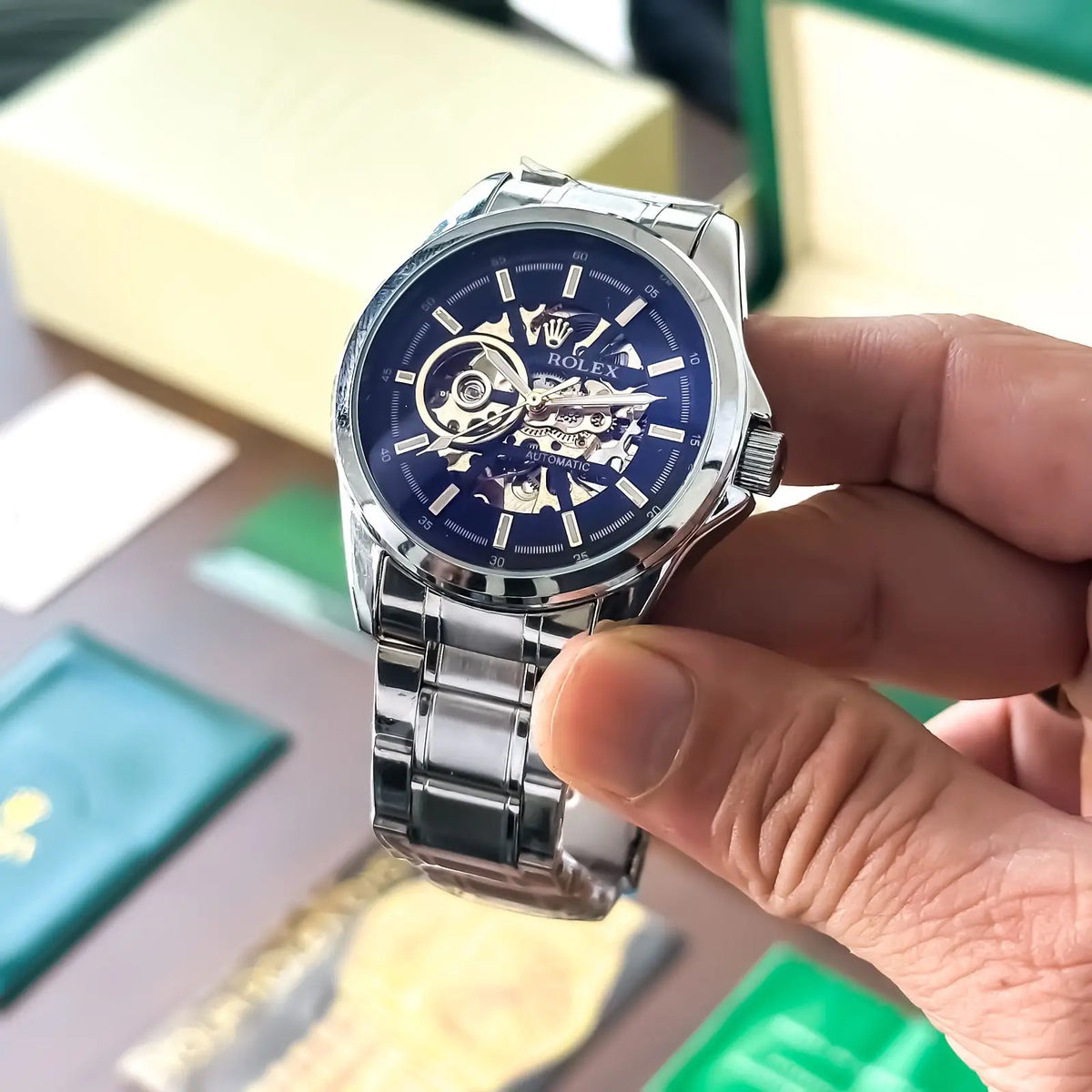 Rolex Automatic Silver Black