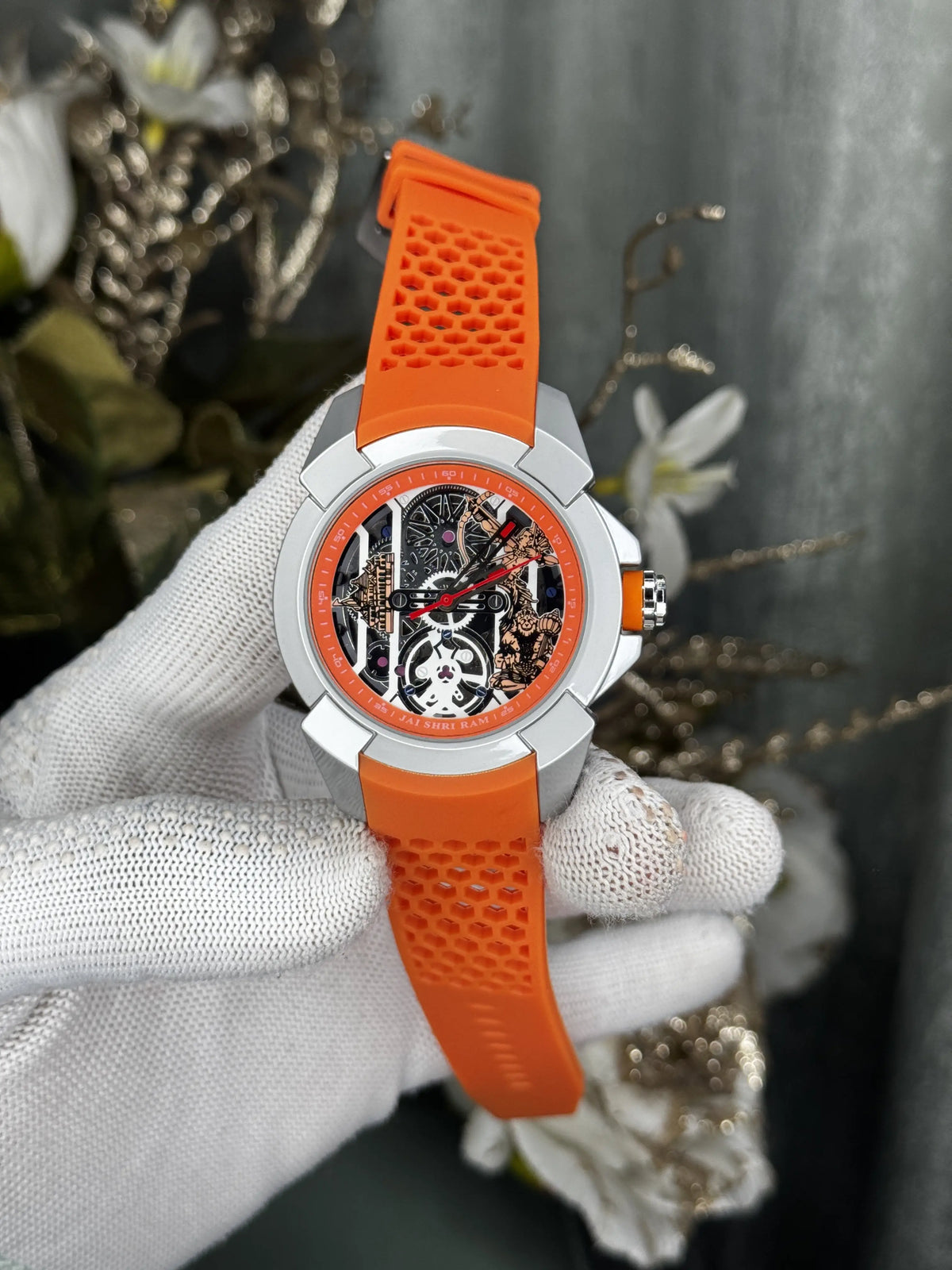 Jacob&Co. Silver Orange Premium Automatic Watch