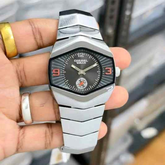 diese_l sliver (black dial) watch all working