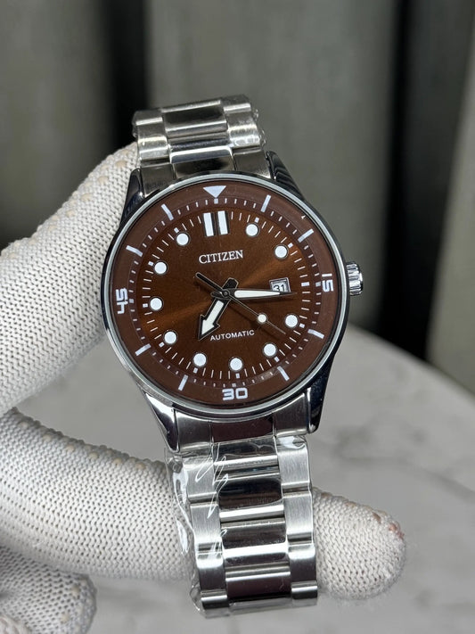 Citizen NJ0191 Silver Brown Premium Quartz Watch