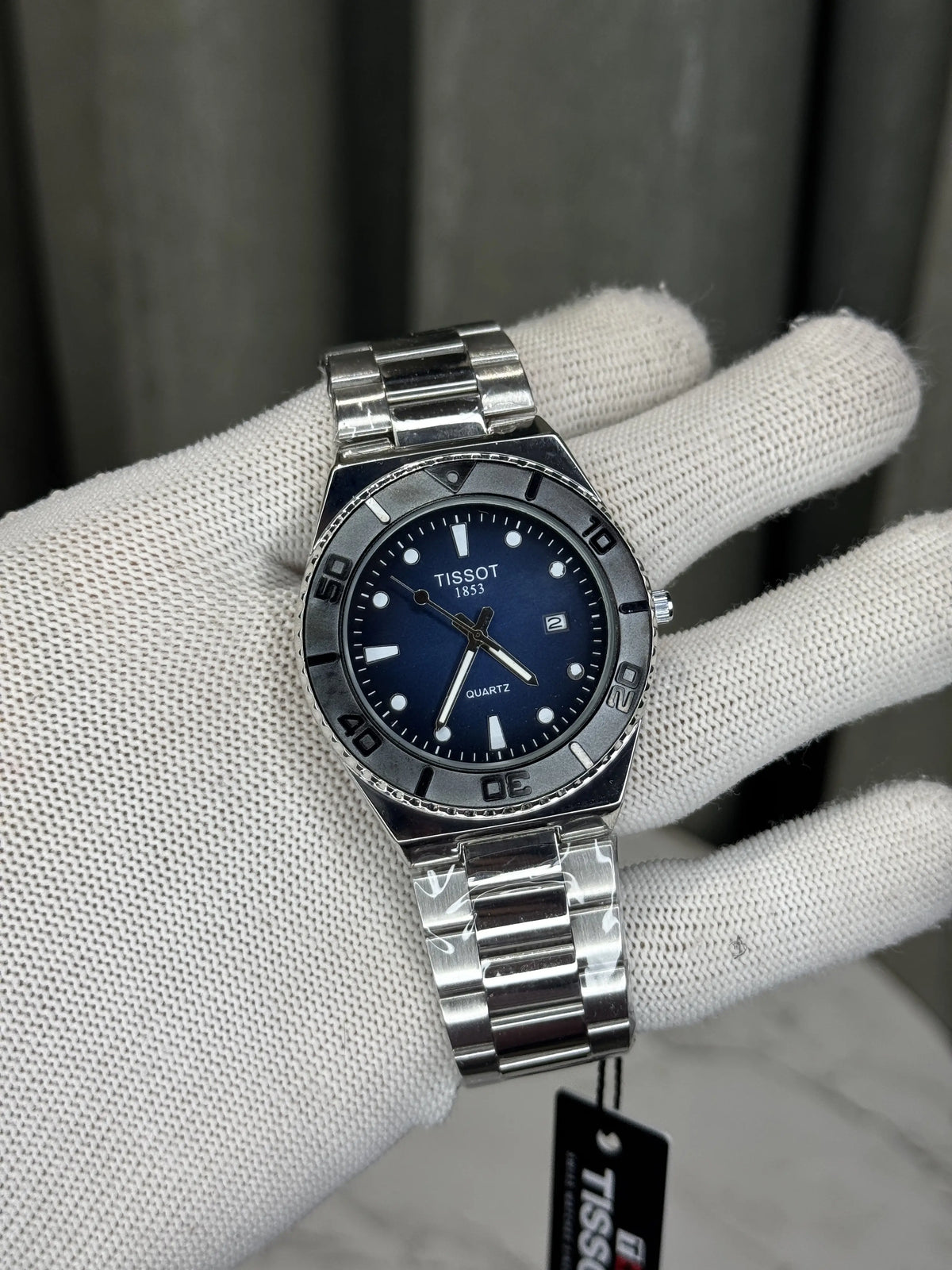 Tisso t Silver Blue Seastar Premium Watch