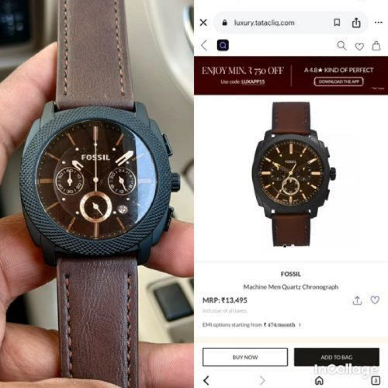 Fossil Fs4656 Leather